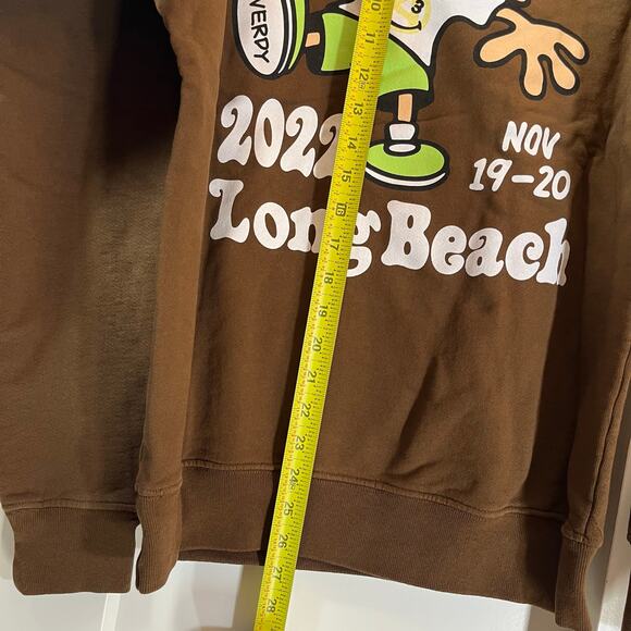 •NEW• Complexcon X Verdy Logo Hoodie Mocha Brown Size SMALL Long Beach, CA - Picture 8 of 10